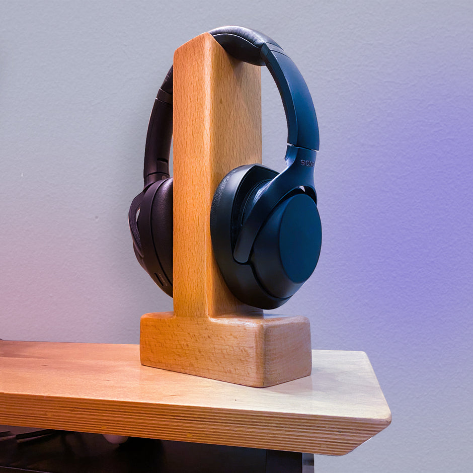 Wood Headphone Stand wood-headphone-stand